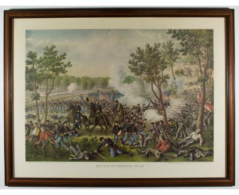 'BATTLE OF CHAMPION HILL' BY KURZ &amp; ALLISON Kurz &amp; Allison reproduction print of 'Battle of Champion Hill', 1887, 23.