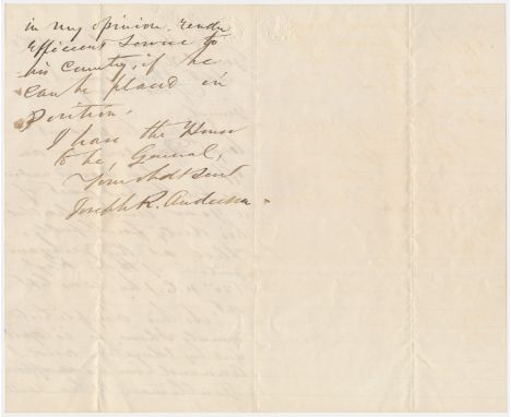 JOSEPH R. ANDERSON (1813 - 1892) Confederate brigadier general and owner of the famous Tredegar Iron Works Co. in Richmond wh