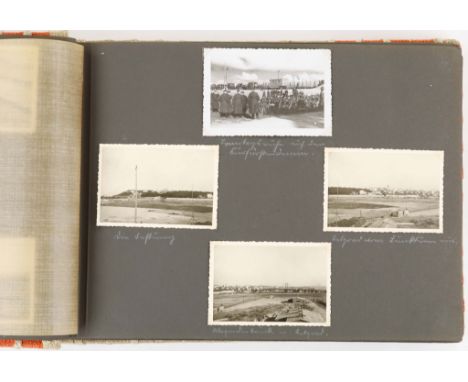 SEMLIN CONCENTRATION CAMP PHOTOGRAPH ALBUM A stunning collection of over 250 original 2.5 x 3.75 in. photographs taken by a G