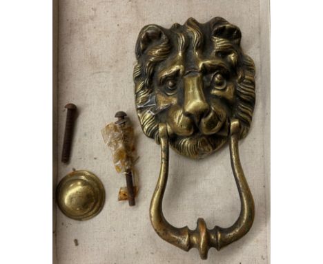 LIONS FACE MASK DOOR KNOCKER