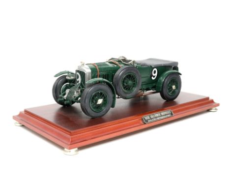 1:12 scale Blueprint Models 1930 Supercharged 4.5 litre Bentley, limited edition 60/100 with certificate, model 37cm long, on