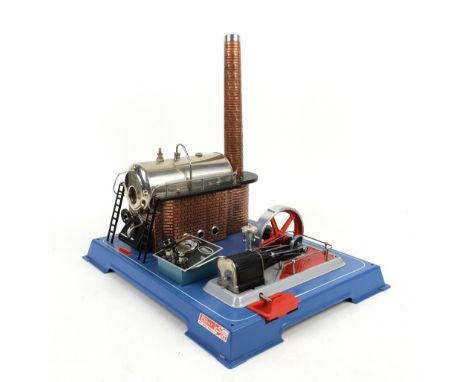 A Wilesco D24 model live steam engine, boxed..    Box tatty, tears, creases etc.Engine looks Ok but do not know if it works.