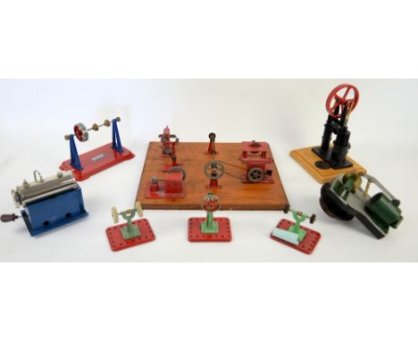A quantity of assorted steam engine accessories and parts including Mamod. (qty).    
