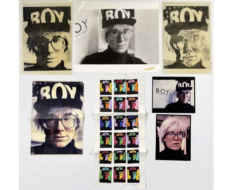 Andy Warhol was possibly the most notable of all the many celebrities photographed wearing Boy, and the memorable image of AW