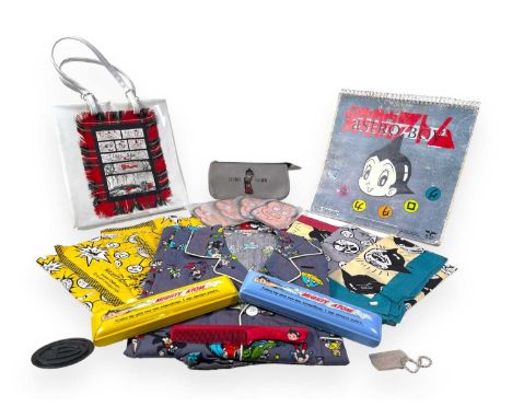 A good selection of original c 1990s Astro Boy merchandise, produced by Boy for 'Shin &amp; Company'. To include: 1994 Astro 