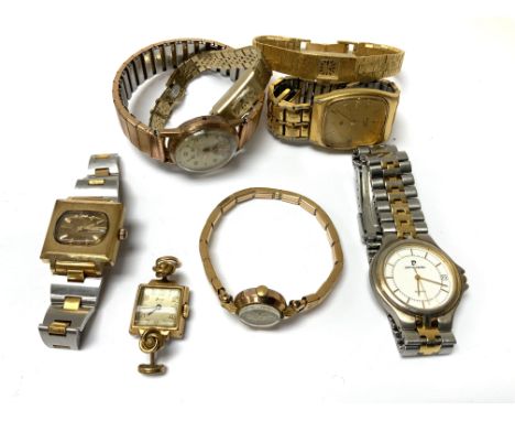 A collection of good vintage watches to include a ladies Tudor wristwatch, Madorina chronograph moon phase etc. (B)