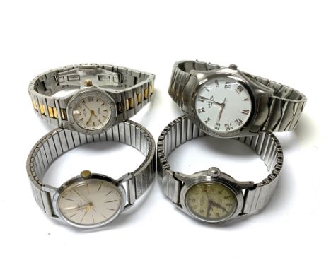 5 mixed watches to include a Vintage Oris Antishock T. (A)