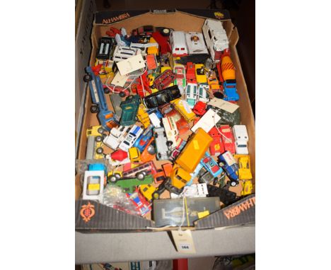 Dinky, Lesney and other diecast vehicles, a quantity (play worn), in a box.