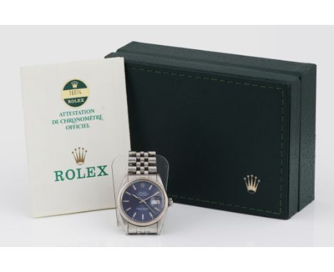 ROLEX Oyster Perpetual Datejust Herrenarmbanduhr - Baujahr 1985, Chronometer 8440622, Ref.Nr. 16014, Gehäuse und Jubilee-Glie