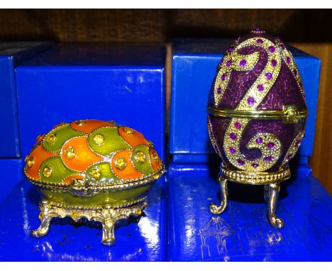 A collection of thirty-four Atlas Editions 'Fabergé' eggs, (all boxed), (34). 