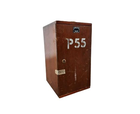 VINTAGE MICROSCOPE, in a fitted case, the case named for J Swift &amp; Son Londoncase 41cm high