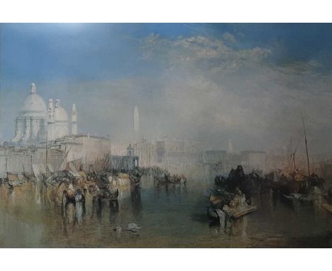 AFTER J.M.W. TURNER (1775 - 1851), VENICE reproduction print, label versoframed and under glass82.5cm high x 102.5cm wide ima