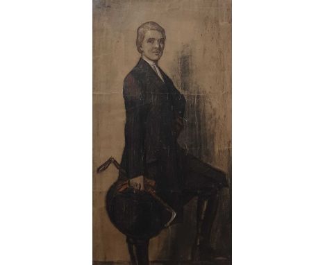 BRITISH SCHOOL (19TH CENTURY), PORTRAIT OF A GENTLEMAN mixed media on papermounted, framed and under glassoverall size 65cm x