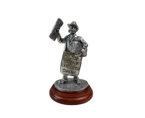 ENGLISH MINIATURES FINE ART PEWTER FIGURES, TRADESMEN COLLECTION including Fireman, Lamp Lighter and Policemantallest 12cm hi