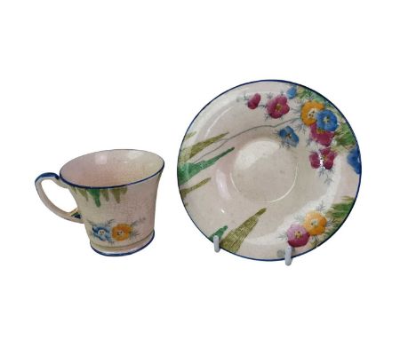 TWO PART TEA SERVICES, comprising a Crown Devon and a Plant China service