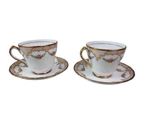 TWO PART TEA SERVICES, comprising New Chelsea and Wedgwood