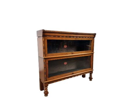 SCOTTISH MAHOGANY SECTIONAL BOOKCASE, PETER GRAHAM, HILLHEAD SECTIONAL BOOKCASES, EARLY 20TH CENTURY in four sections compris