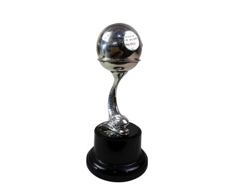 LAWN BOWLS INTEREST, SILVER COMMEMNORATIVE BOWLING JACK (EDINBURGH 1965) engraved inscription relating to the Opening of the 