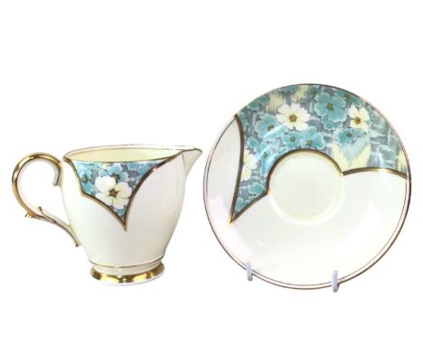 PARAGON PART TEA SERVICE, comprising cups, saucers, side plates, sandwich plate, cream jug and sugar bowljug 8.5cm high 