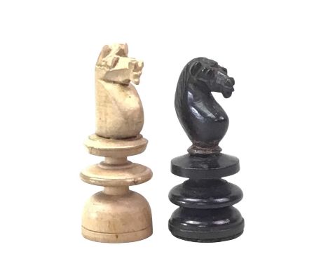 GROUP OF CHESS PIECES, lacking chess board