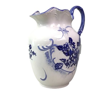 GROUP OF CERAMIC JUGS, including blue and white vase and a Carlton Ware jug