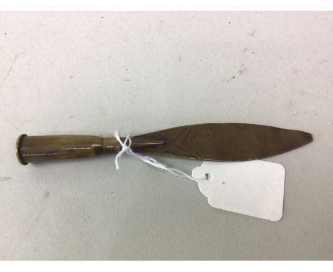 TRENCH ART LETTER OPENER, dated 191715cm high 