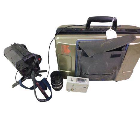 GROUP OF CAMERAS, AND ACCESSORIES including a Sony Video camera 8 AF, in case, a Praktica LTL camera, another camera, as well