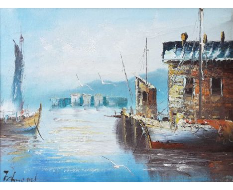 SCOTTISH SCHOOL, SEASCAPE, AND OTHERS  the first an oil on board signed Robertson and dated 1972, along with a landscape wate