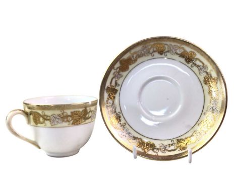 THREE PART TEA AND COFFEE SERVICES, comprising Crawford coffee/espresso set with five cups and saucers, a Noritake tea servic