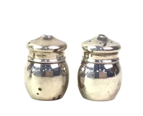 GROUP OF SILVER ITEMS, including napkin rings, teaspoons, sherry and port labels
