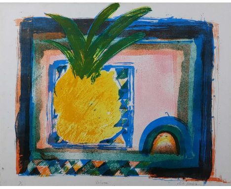 SCOTTISH SCHOOL, WELCOME limited edition screenprint on paper, signed indistinctly, titled and numbered 3/5mounted, framed an