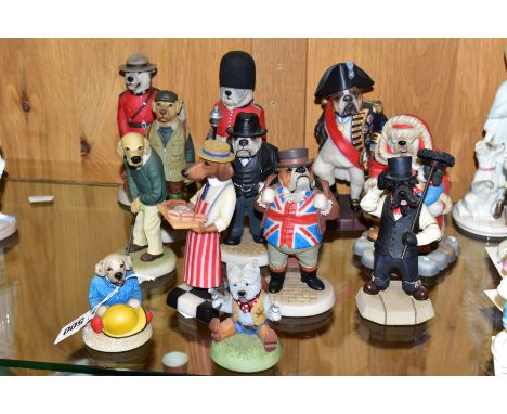 A GROUP OF ROBERT HARROP DESIGNS DOG FIGURES, comprising three collectors club 'Dalmatian Fireman', 'Westie Wild Westie', and