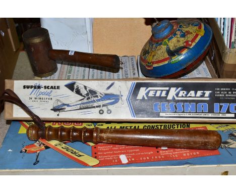 A BOXED UNBUILT KEIL KRAFT CESSNA 170 SUPER-SCALE MODEL AIRCRAFT KIT, 36'' wingspan, suitable for motorising or rubber band p