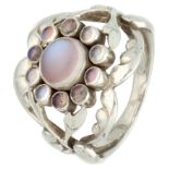 Georg Jensen Sterling silver 'Moonlight Blossom' No. 10 ring