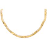 Lapponia 14K gold/platinum 'Narda' necklace by Björn Weckström