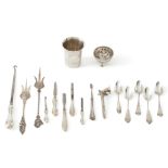 Collection silverware (17) Netherlands / United Kingdom 20th century, silver