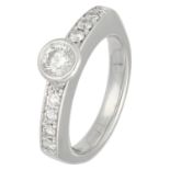 14K white gold ring set with approx. 0.75 ct. diamond