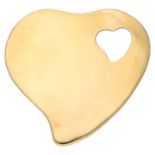 Rosa Bisbe 18K yellow gold heart pendant