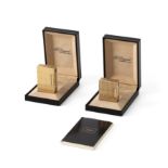 S.T. Dupont gas lighters "His & Hers", gold plated