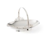 Handle basket, Bruckmann & Söhne, Heilbronn ca. 1950-1960, silver