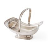 Empire choux pastry / bread basket, Egidius Adelaar, Amsterdam 1836, silver