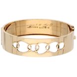 14K yellow gold handmade bangle bracelet by Heikki Kaksonen