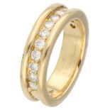 18K yellow gold ring set with approx. 0.65 ct. diamond