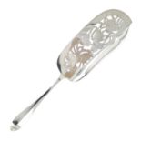 Christa Ehrlich fish scoop, model 1064, Voorschoten 1937, silver