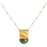 Lapponia 18K necklace with pendant by Björn Weckström