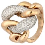 18K yellow gold ring set with approx. 1.98 ct. diamond