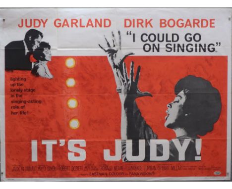 I Could Go on Singing (It's Judy) (1963) British Quad film poster, starring Judy Garland and Dirk Bogarde, folded, 30 x 40 in