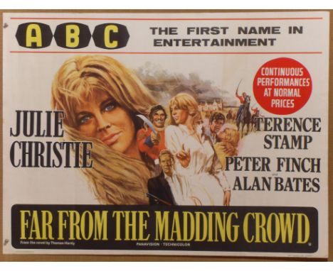 Far from the Madding Crowd (1967) British Quad film poster, directed by John Schlesinger and starring Julie Christie and Pete