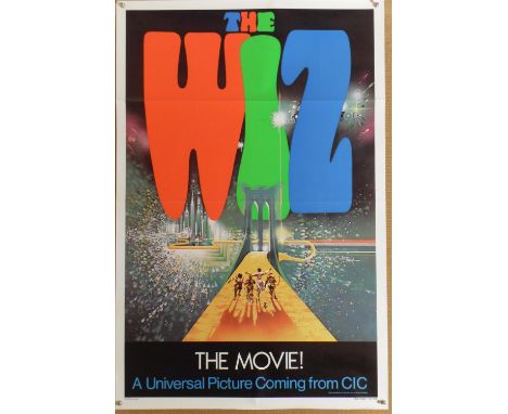 The Wiz (advance) US one sheet film poster, directed by Sidney Lumet and starring Diana Ross and Michael Jackson, folded, 27 