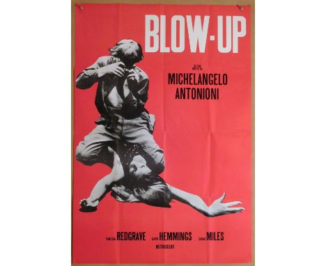 Blow-Up (R-2007) German film poster, directed by Antonioni and starring David Hemmings, folded, 24 x 33 inches.Condition Repo